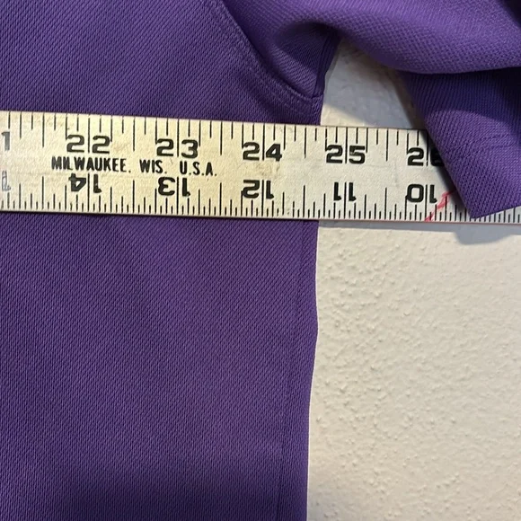Nike Golf Purple Performance Short Sleeve Polo Shirt XL - Picture 6 of 7